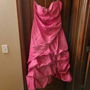 Pink Satin Formal 18W